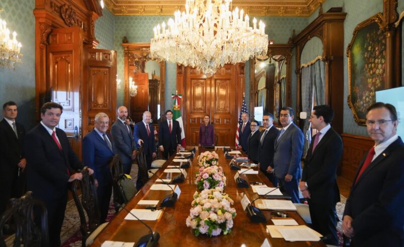 Marco Rubio se reúne con Claudia Sheinbaum en Palacio Nacional