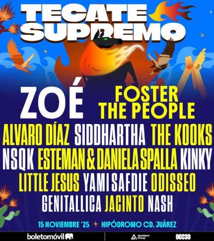 Zoé, Foster The People y Belanova encabezan la fusión más poderosa del norte: Tecate Supremo 2025