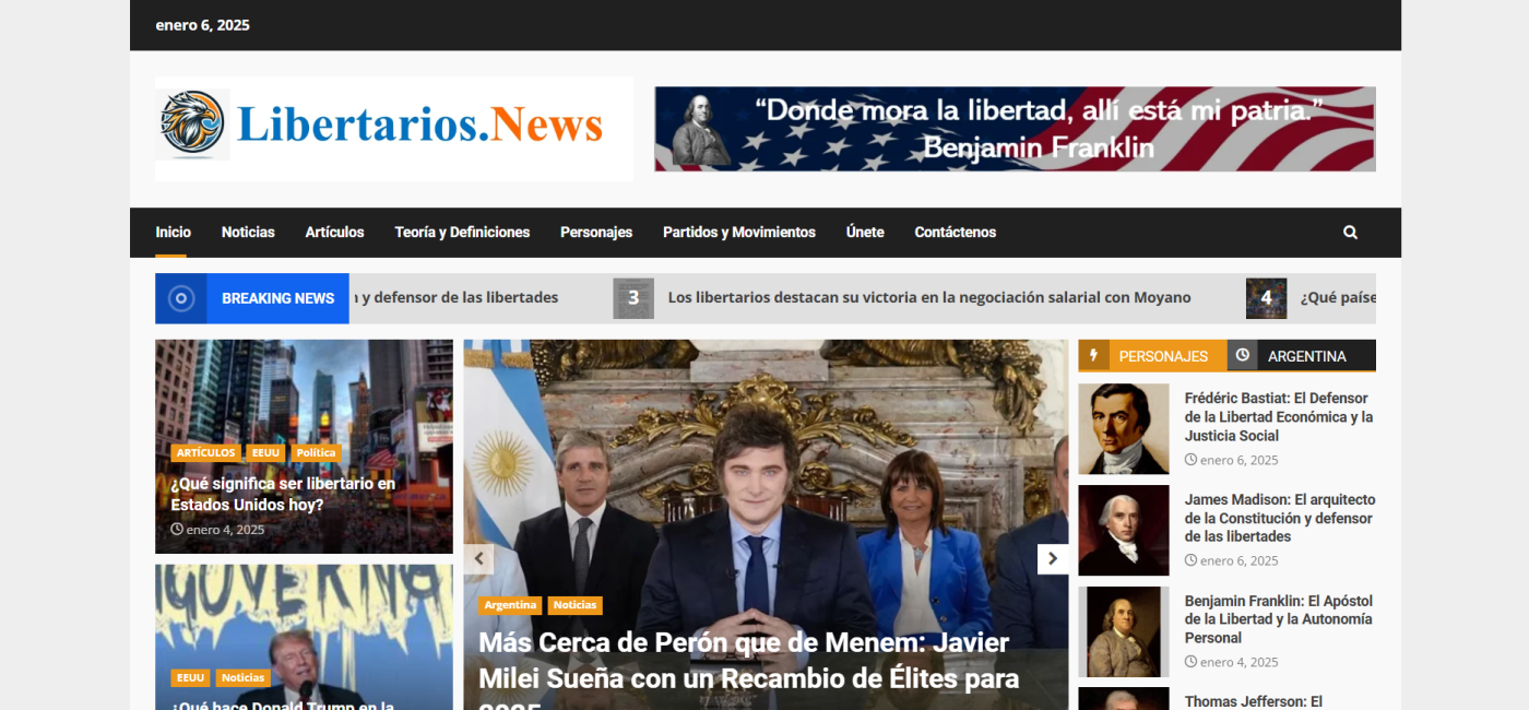 Lanzamiento de Libertarios.News, el primer portal de noticias y actualidad libertaria en español