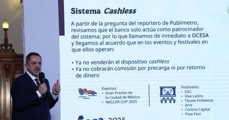 Profeco llega a acuerdo con Ocesa y elimina venta de pulseras ‘cashless’