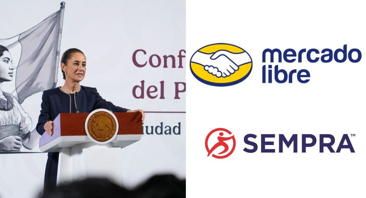 Gobierno de México anuncia inversión de 7 mil mdd por parte de Sempra y Mercado Libre