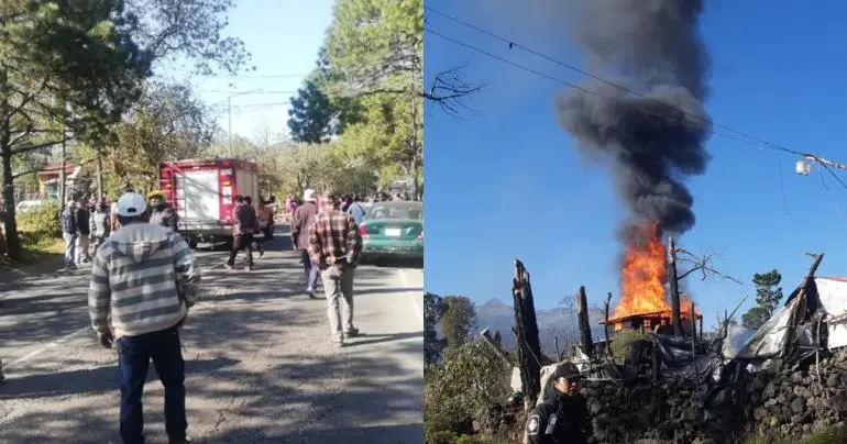 Bloqueo en la Picacho – Ajusco: Pobladores de predios irregulares provocan incendio