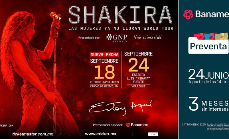 Shakira reafirma su reinado: Suma un show más en CDMX y lleva su gira a Veracruz