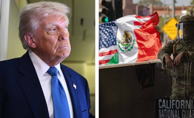 Trump presume uso del Ejército en Los Ángeles y culpa al gobernador de California