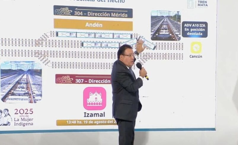 “Es una anomalía que se debe analizar”: director del Tren Maya niega descarrilamiento en la estación Izamal