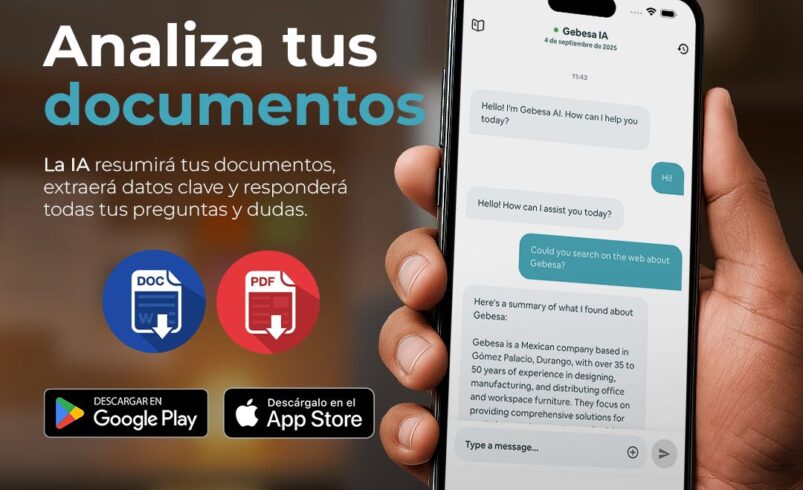 Gebesa lanza el primer escritorio con inteligencia del mundo