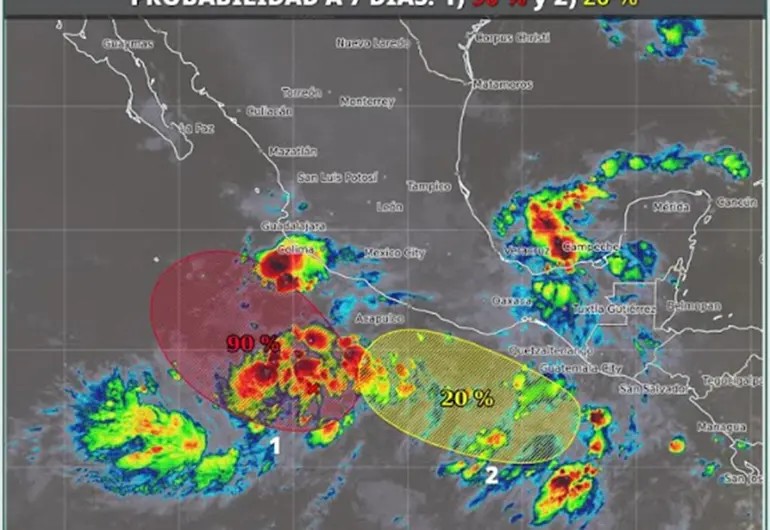 Viene ciclón tropical Priscilla en 48 horas; más lluvias y frío ‘golpearán’ al país