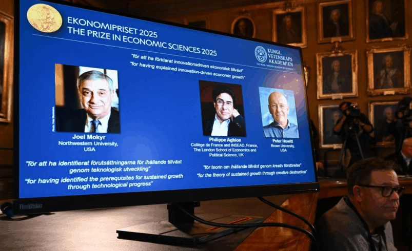 Mokyr, Aghion y Howitt reciben el Nobel de Economía por explicar el crecimiento sostenido