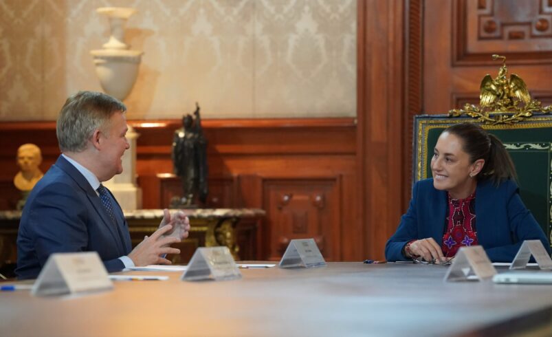 Claudia Sheinbaum se reúne con el director de Scotiabank