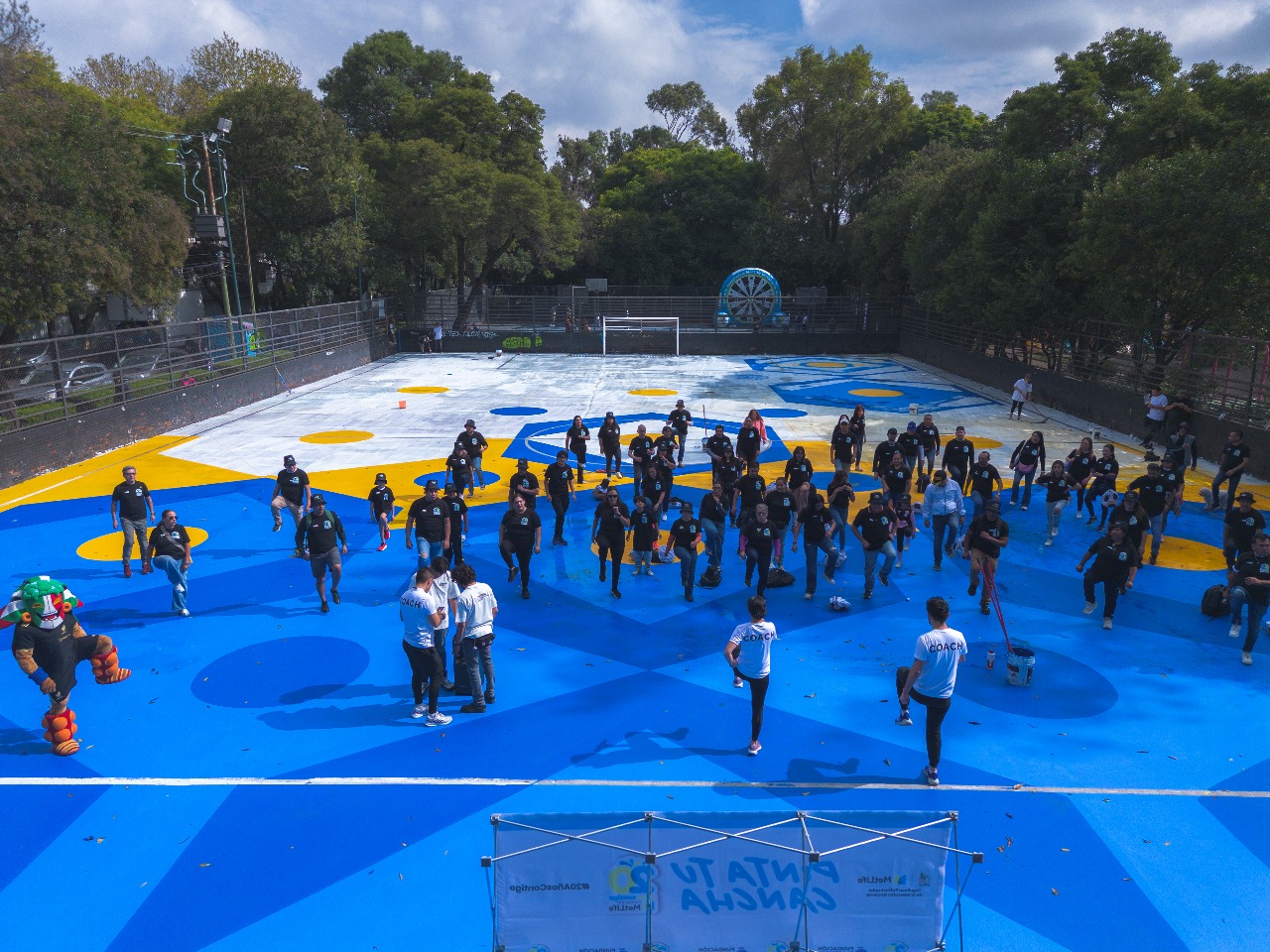 Inician el Gobierno de la Ciudad de México y Fundación MetLife México rehabilitación de canchas deportivas rumbo al torneo más importante del futbol
