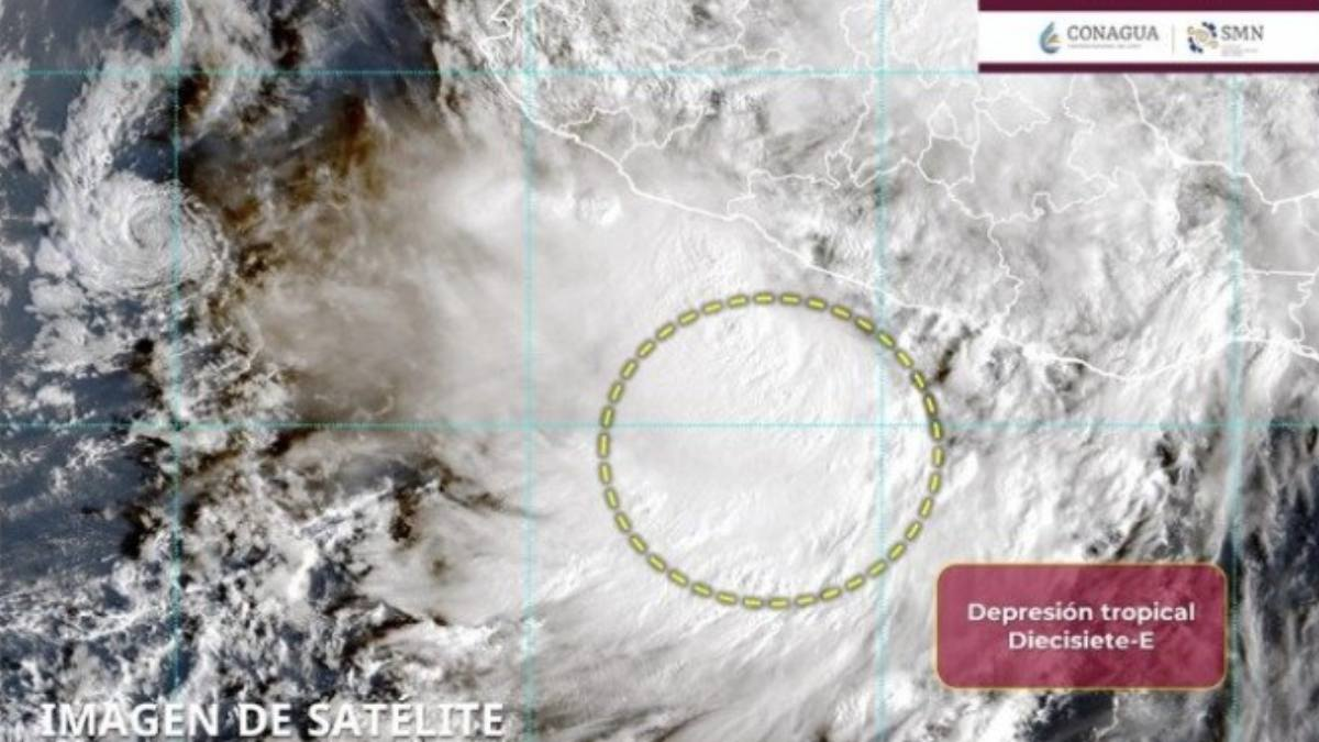 Alerta por depresión tropical frente a Guerrero; Priscilla se degrada