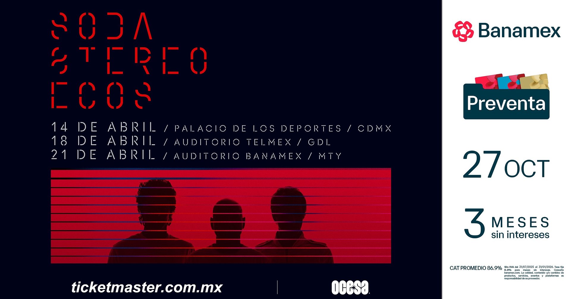 Soda Stereo anuncia su regreso a México con nueva gira