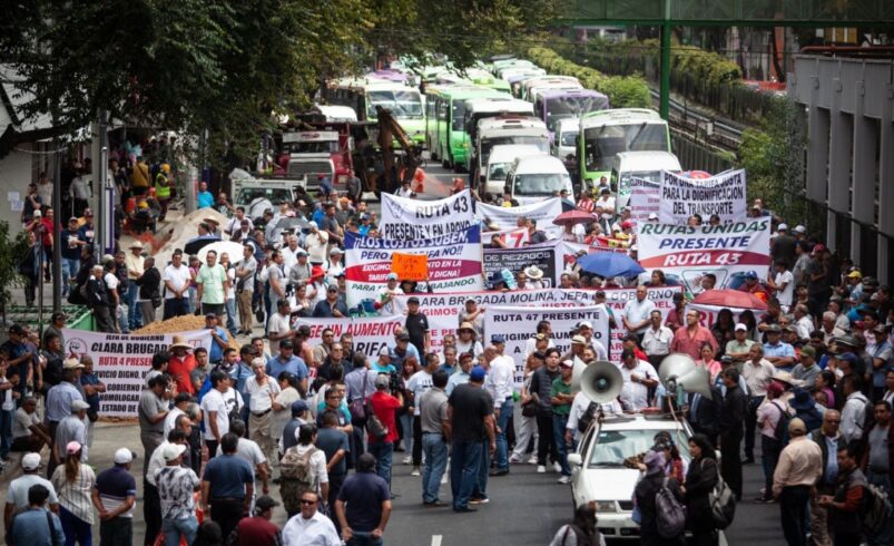 Transportistas y campesinos encabezan las movilizaciones en CDMXBorrador automático